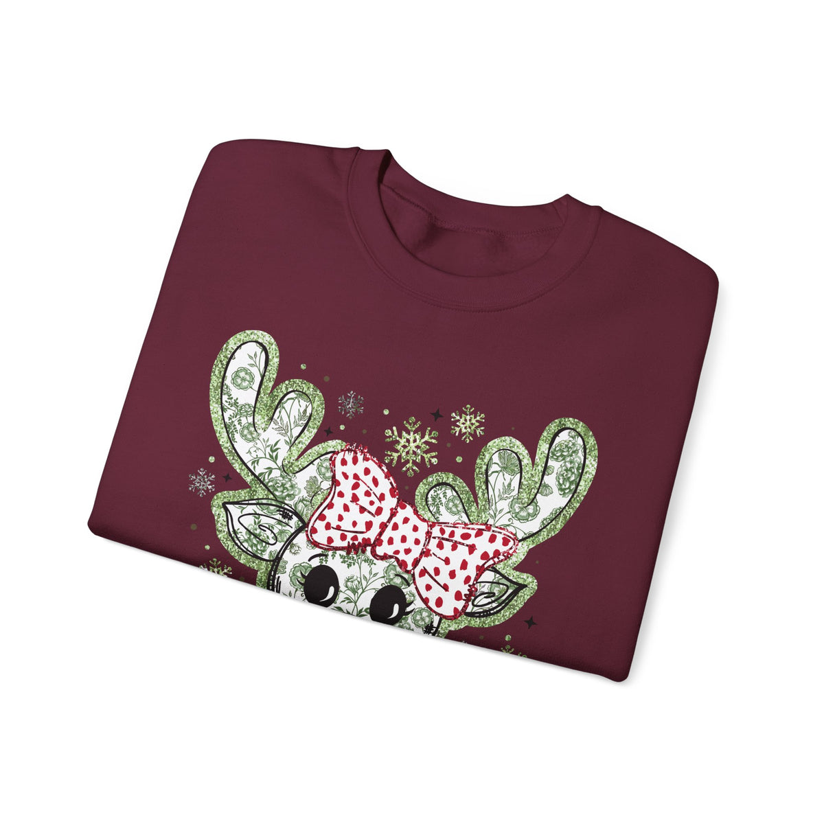 Glitter Chinoiserie Reindeer Sweatshirt