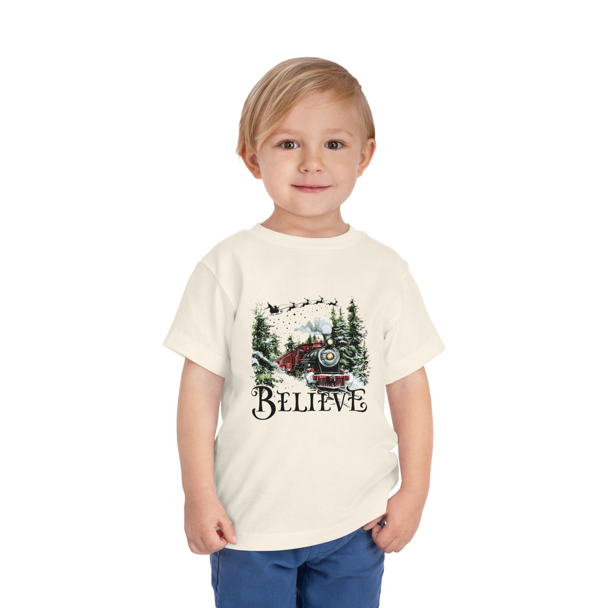 Believe North Pole Train Kids Tee