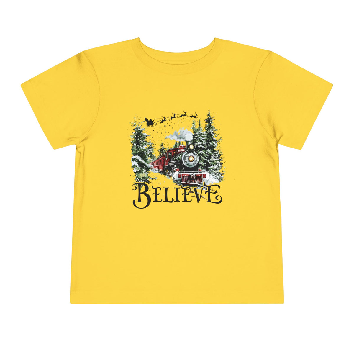 Believe North Pole Train Kids Tee