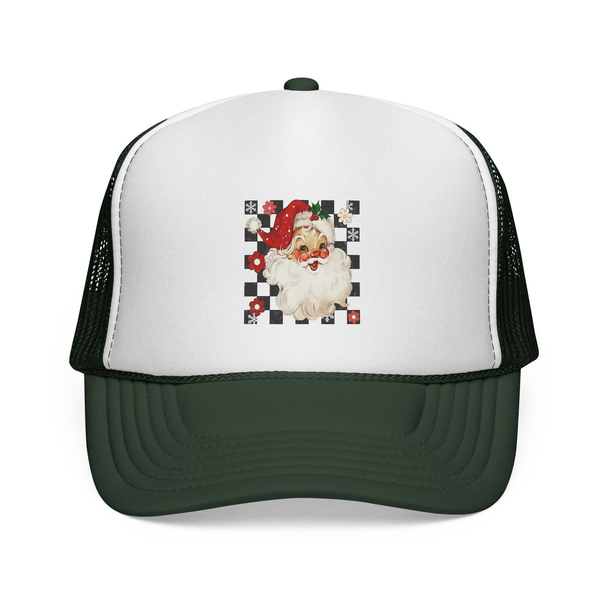 Vintage Santa Face Trucker Cap