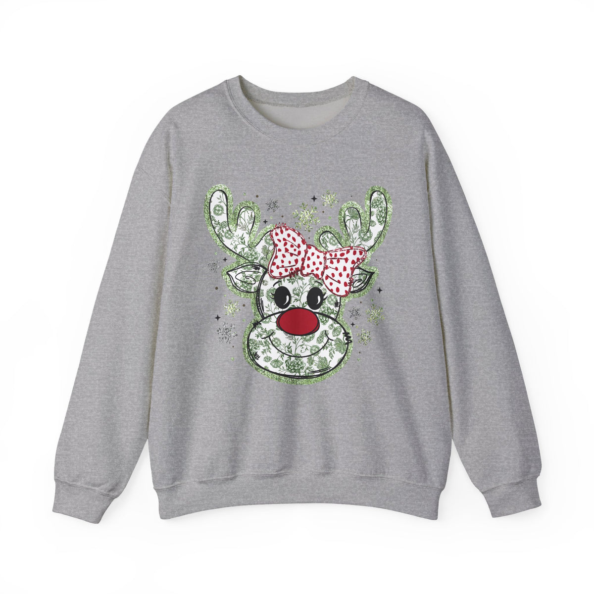 Glitter Chinoiserie Reindeer Sweatshirt