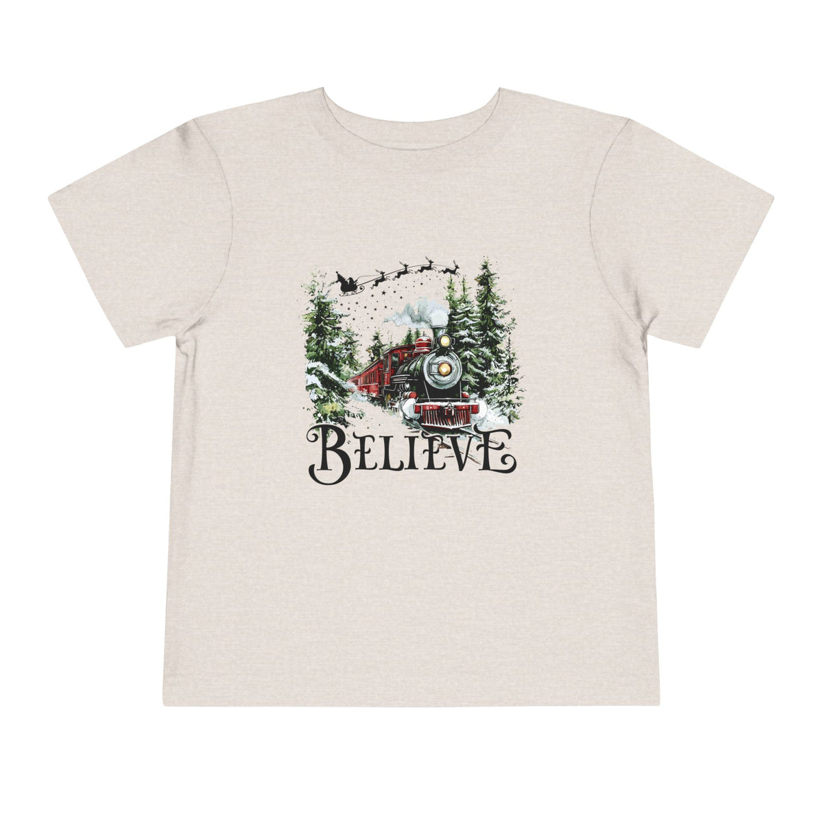 Believe North Pole Train Kids Tee