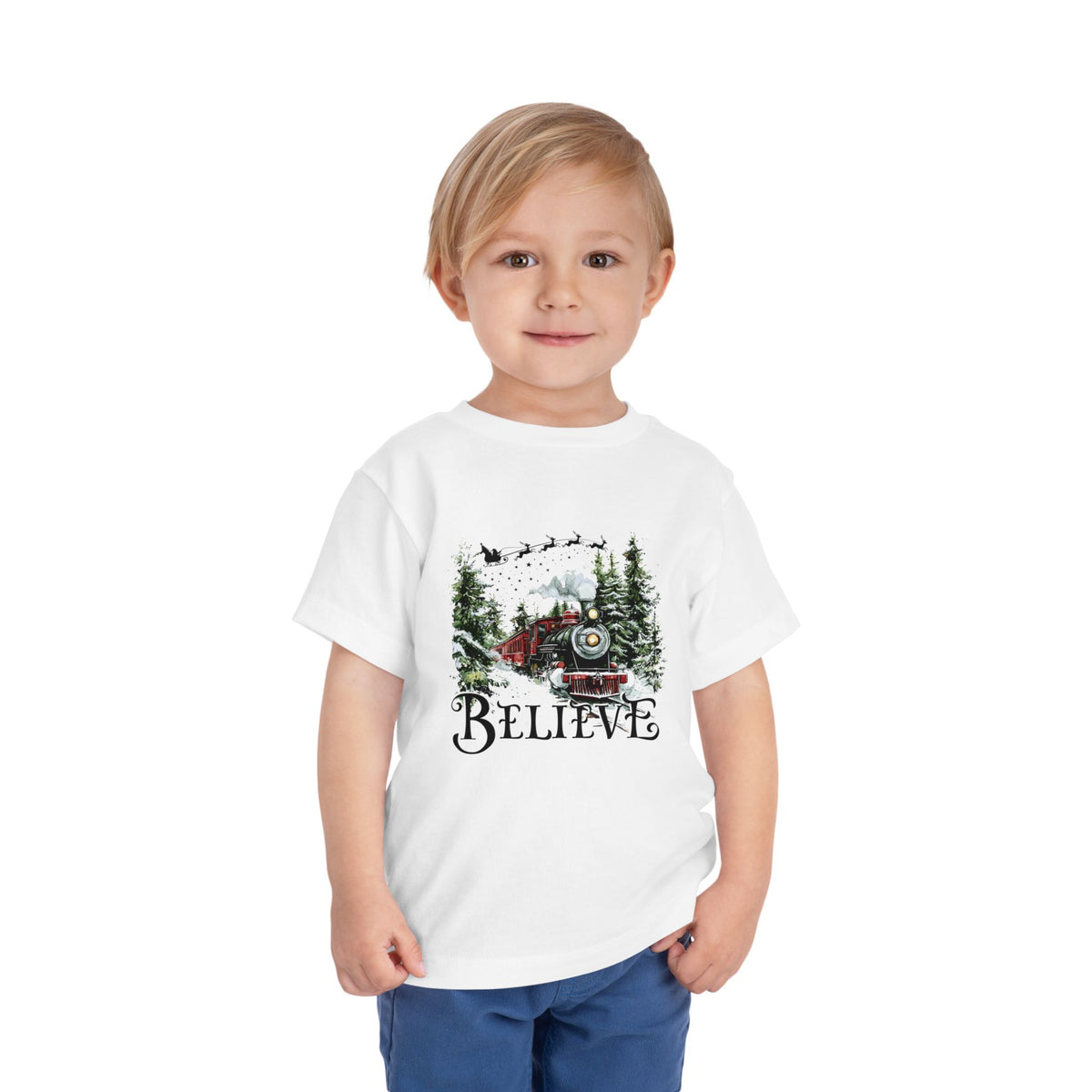 Believe North Pole Train Kids Tee