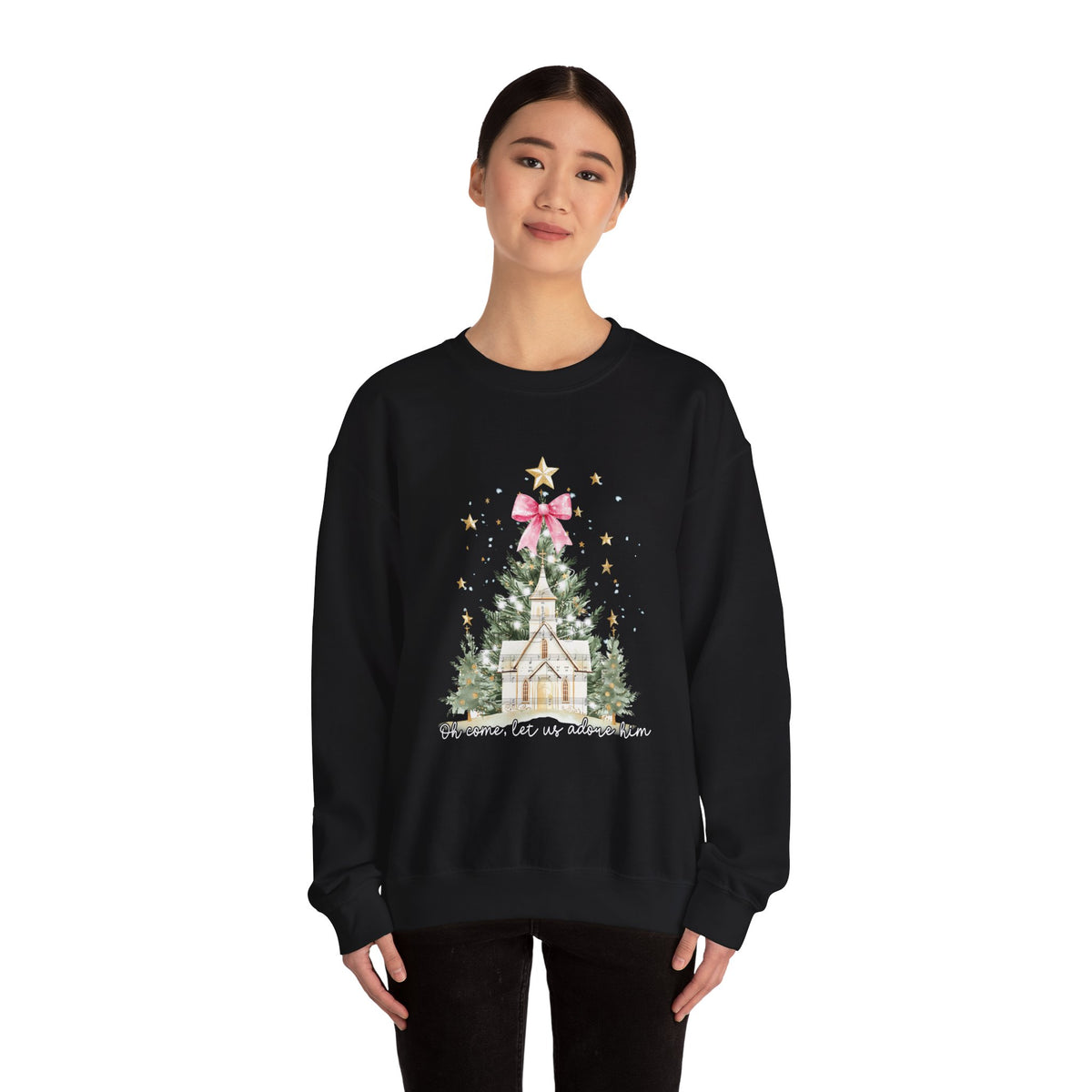 Oh Come Let Us Adore Him Sweatshirt