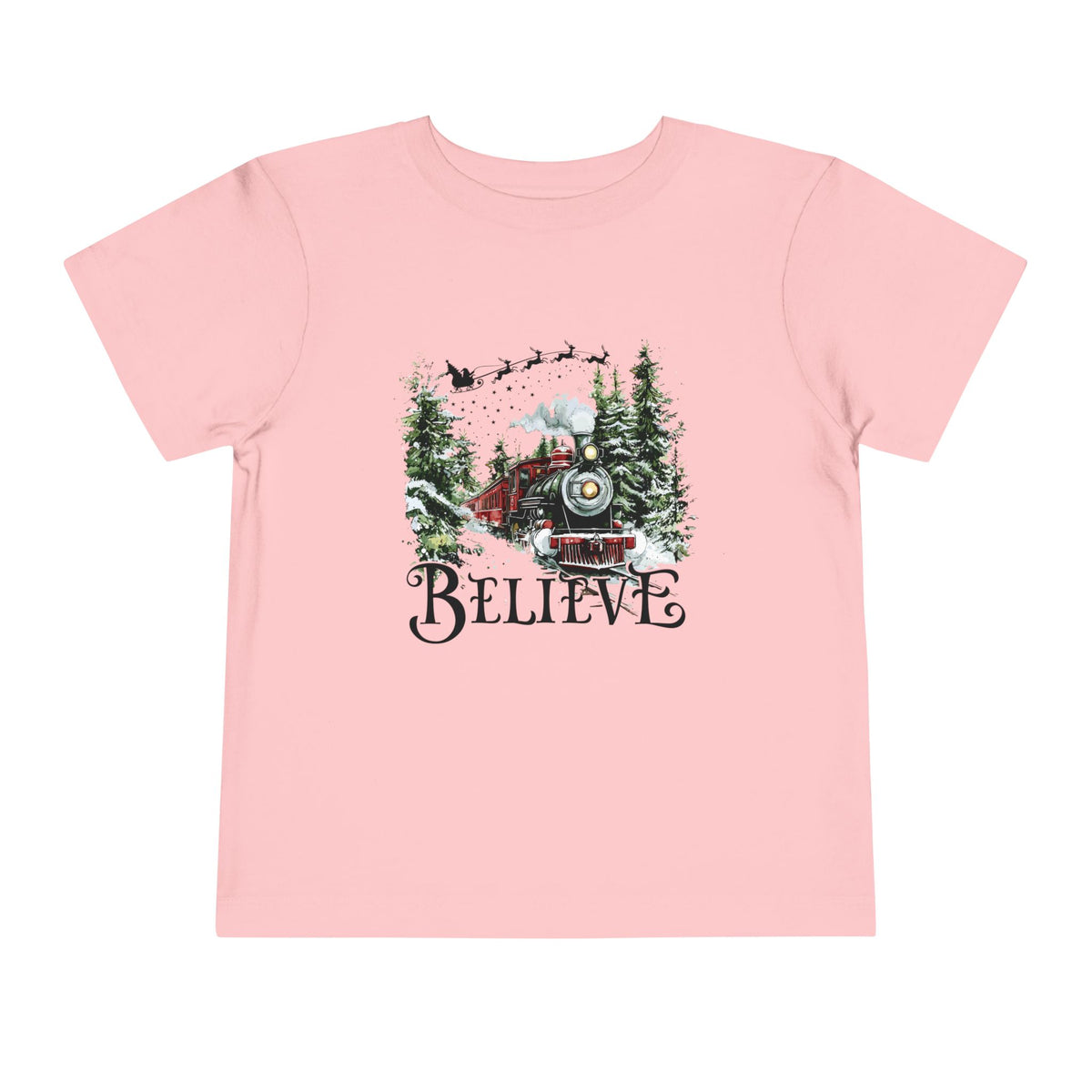 Believe North Pole Train Kids Tee