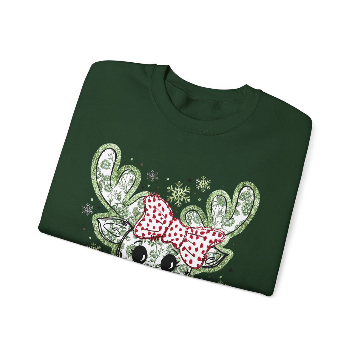 Glitter Chinoiserie Reindeer Sweatshirt