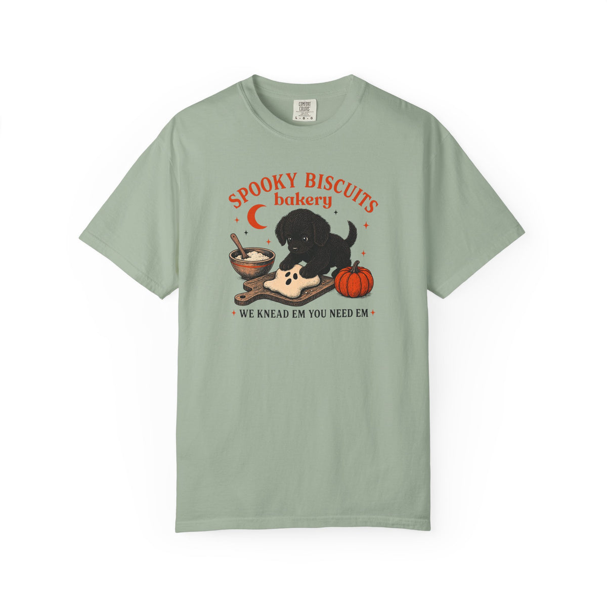 Spooky Biscuits Bakery Dog Tee