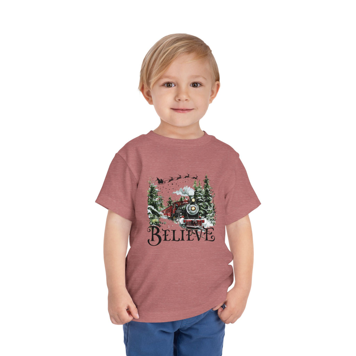 Believe North Pole Train Kids Tee