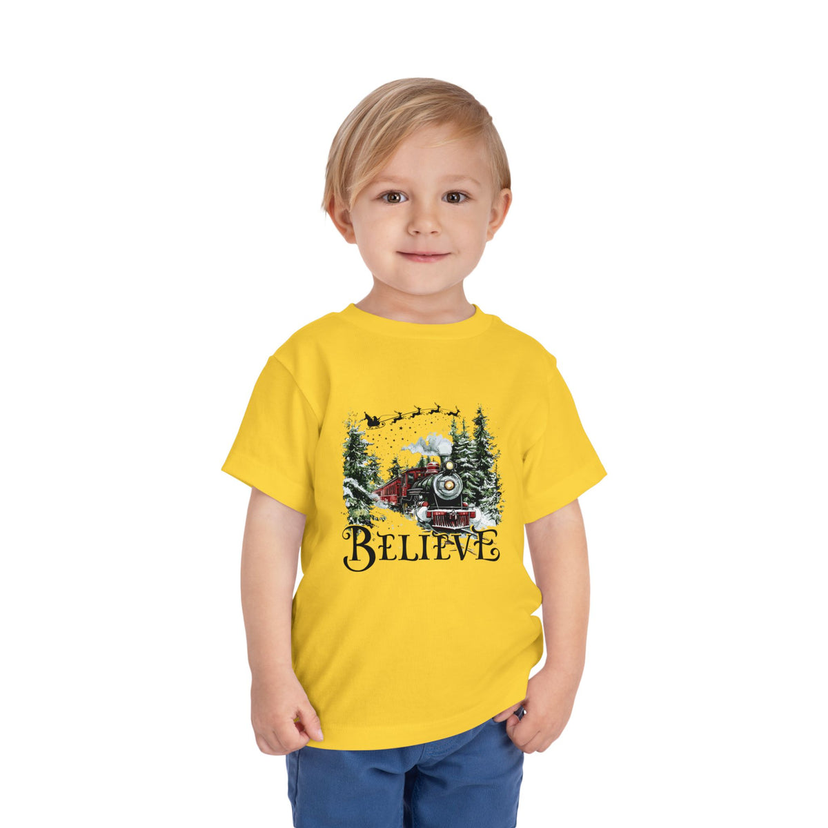 Believe North Pole Train Kids Tee