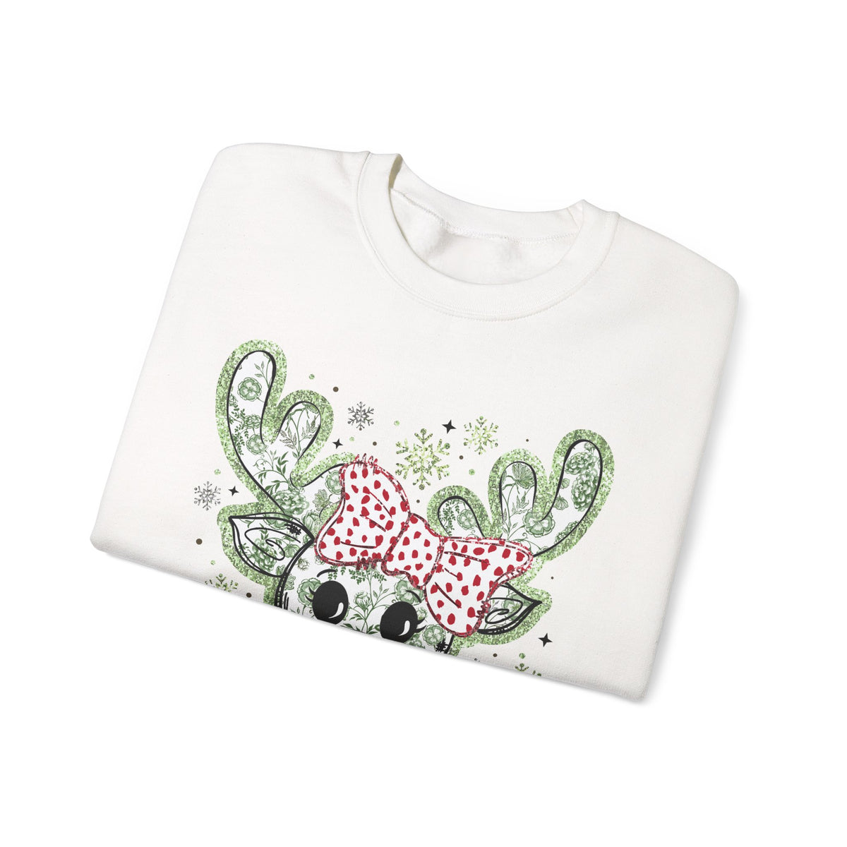 Glitter Chinoiserie Reindeer Sweatshirt