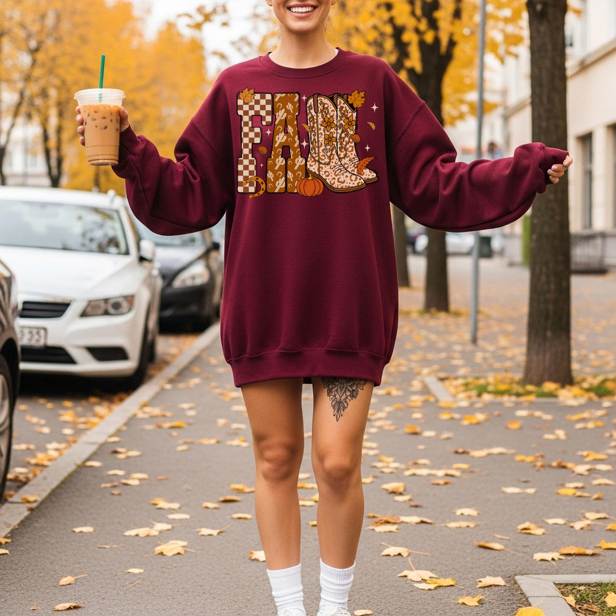 Get Cozy Retro Fall Sweatshirt