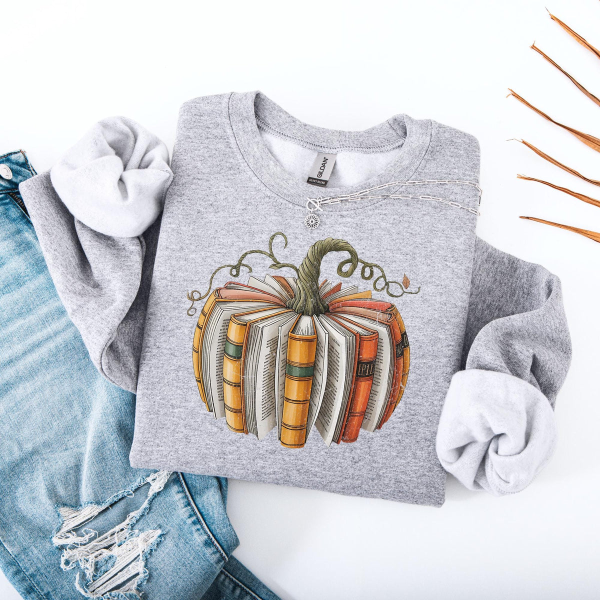Fall Book Pumpkin Sweatshirt