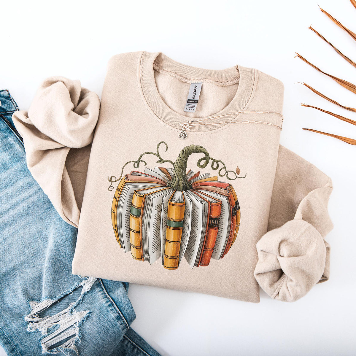 Fall Book Pumpkin Sweatshirt