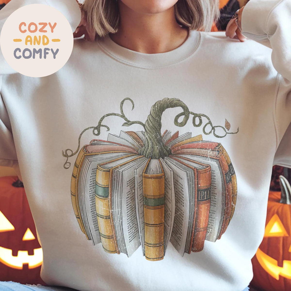 Fall Book Pumpkin Sweatshirt