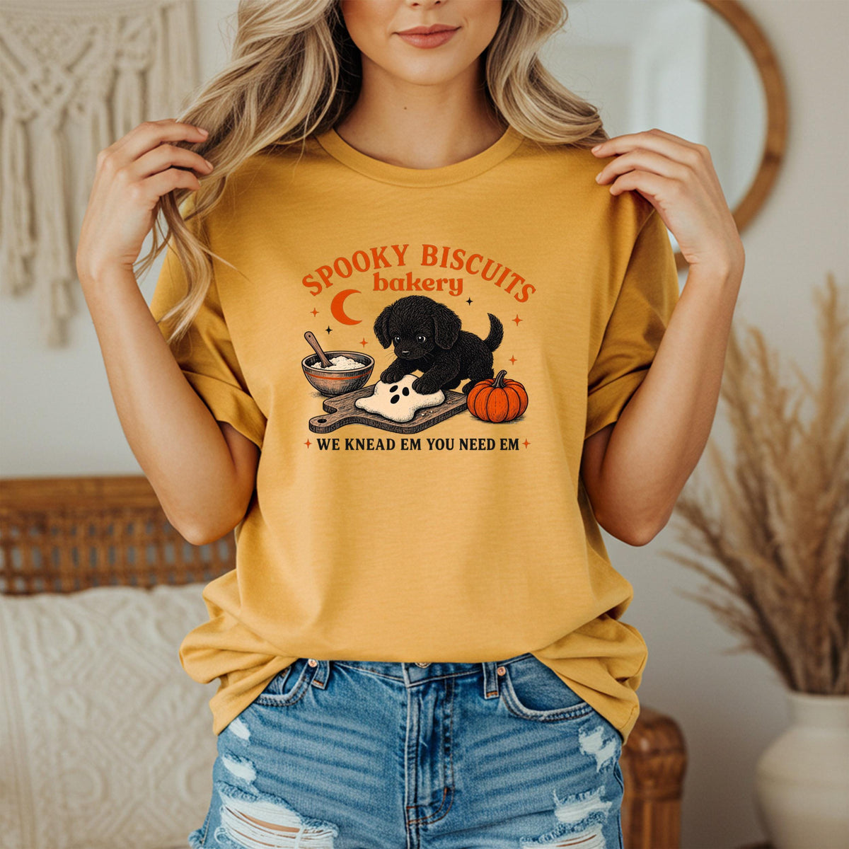Spooky Biscuits Bakery Dog Tee