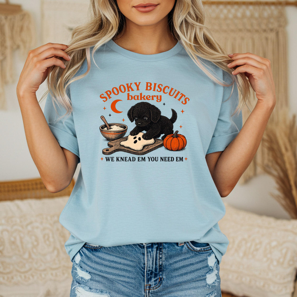 Spooky Biscuits Bakery Dog Tee