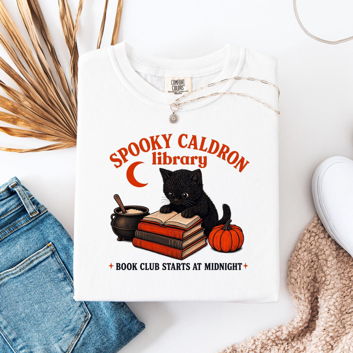 Spooky Cauldron Book Club Tee