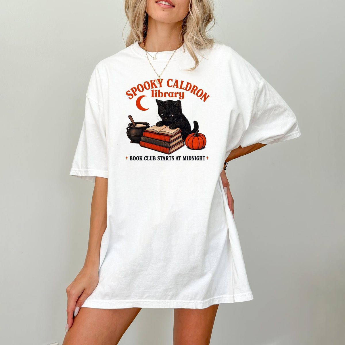 Spooky Cauldron Book Club Tee