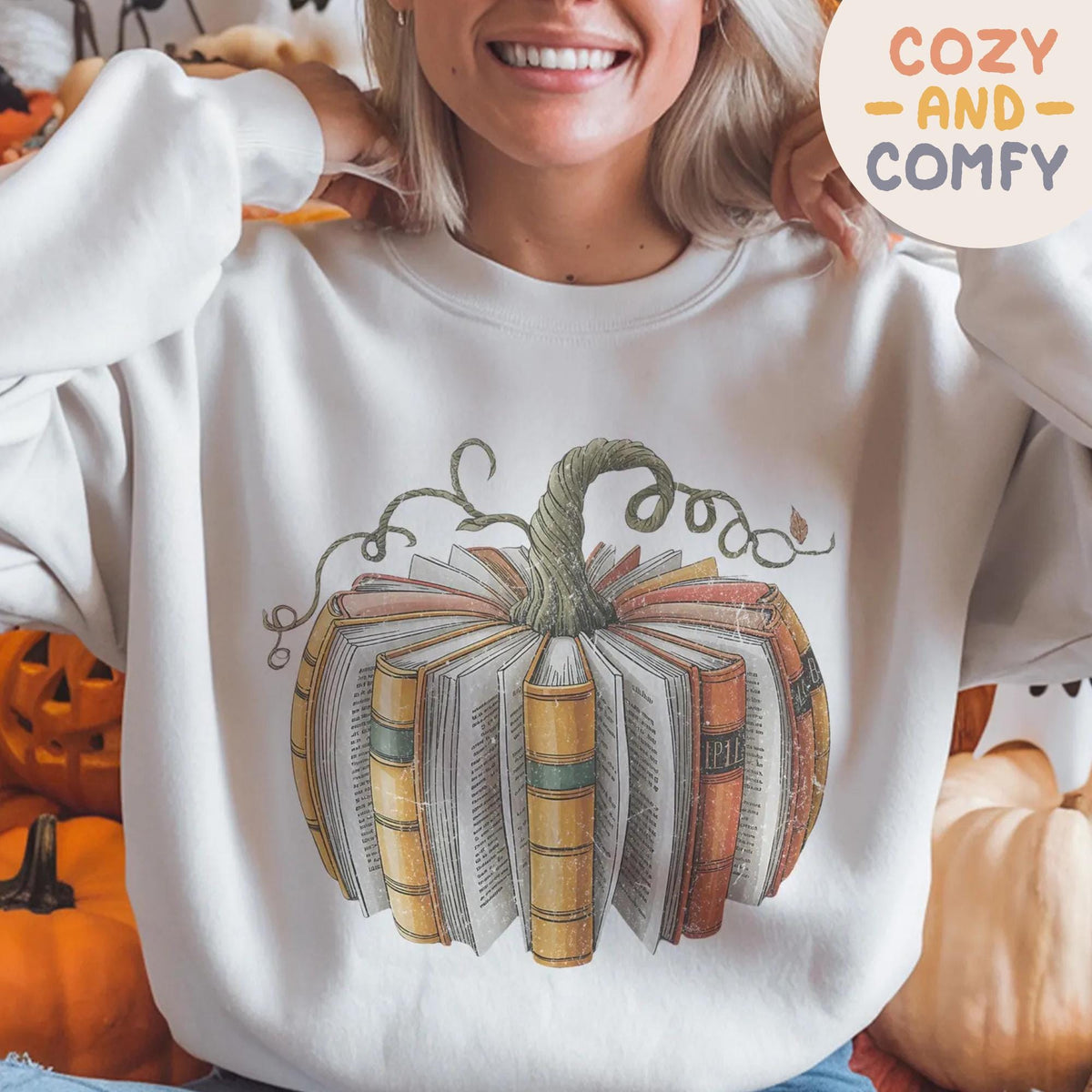 Fall Book Pumpkin Sweatshirt