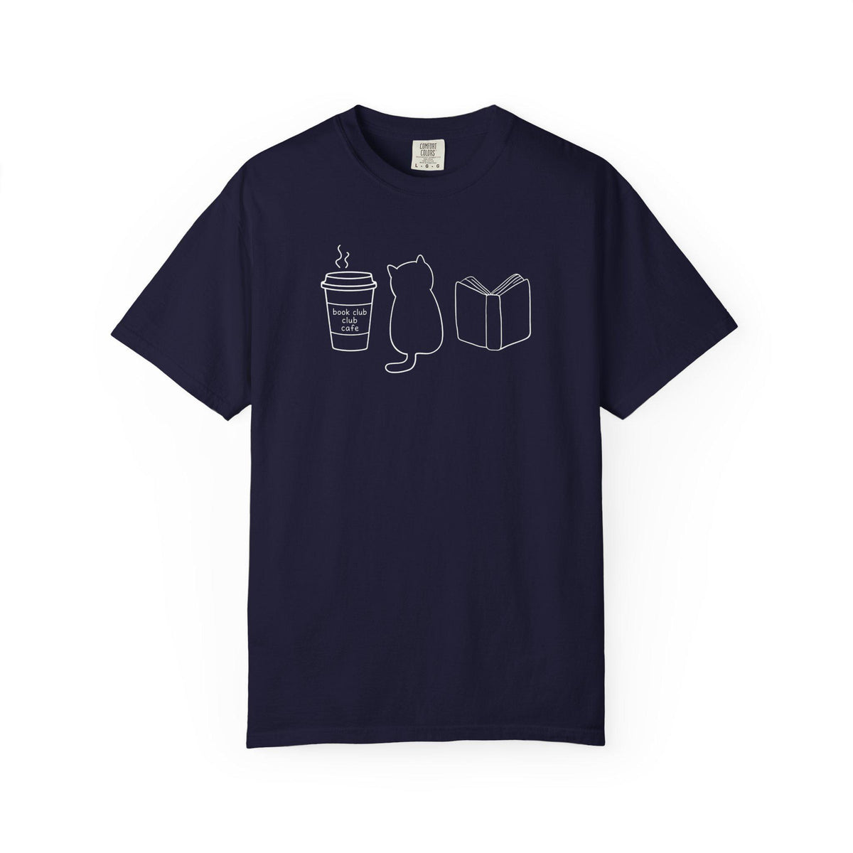 Cat Book Lover Fall Tee