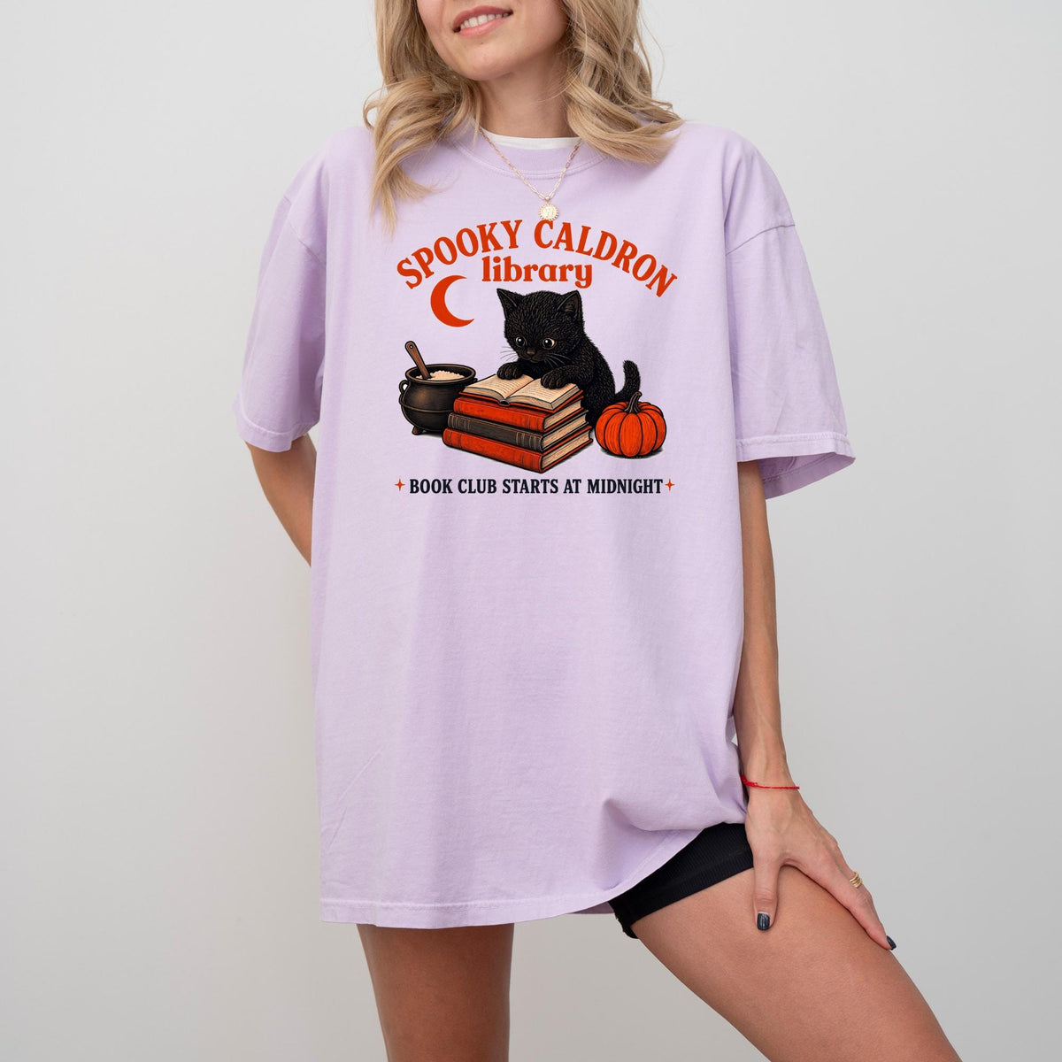 Spooky Cauldron Book Club Tee