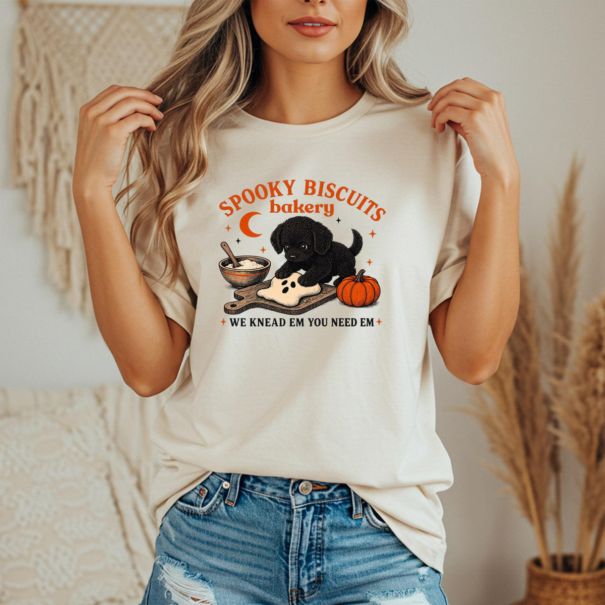 Spooky Biscuits Bakery Dog Tee