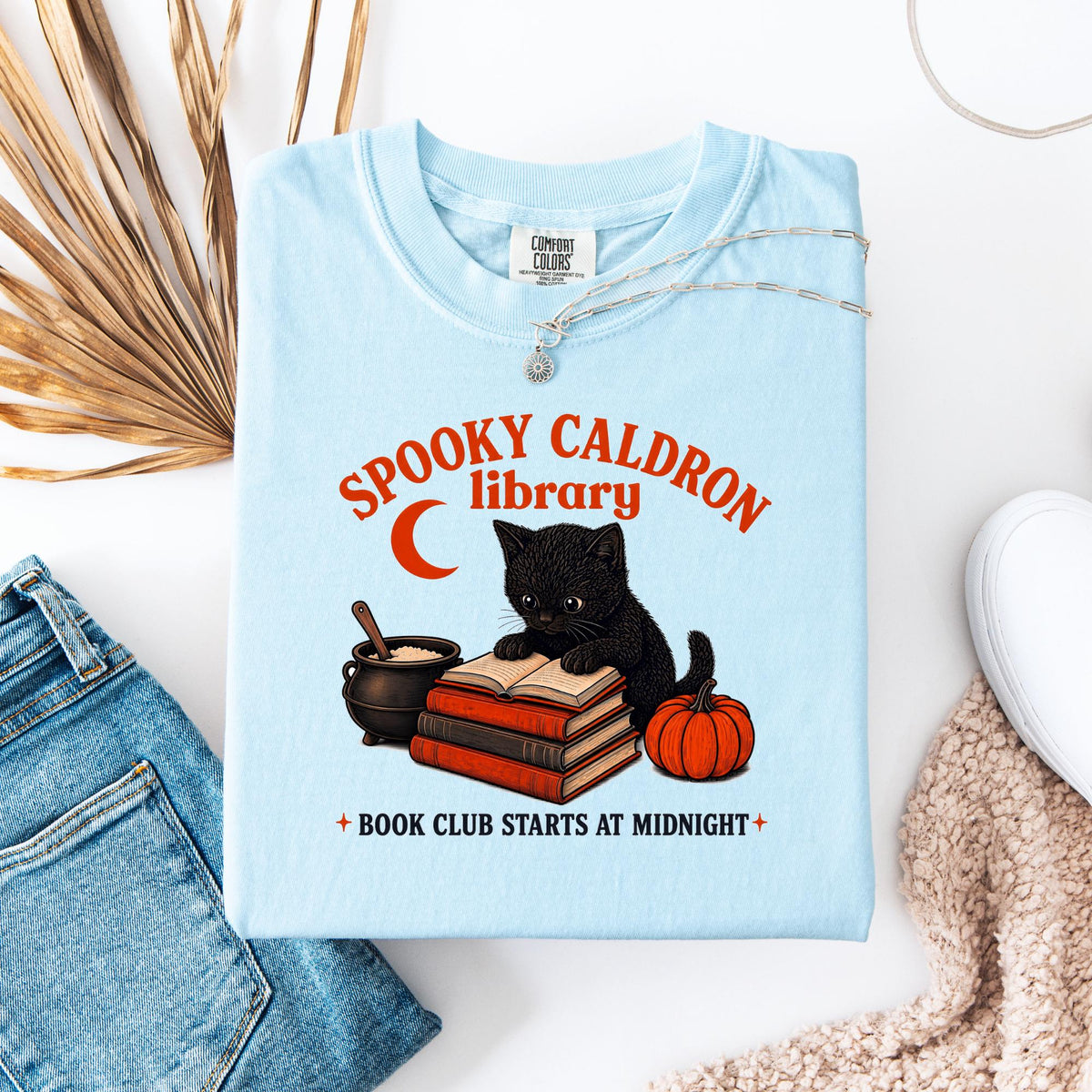 Spooky Cauldron Book Club Tee